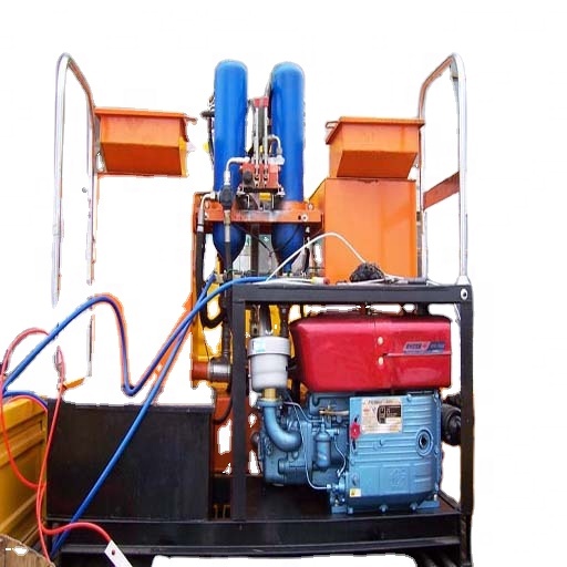 Road marking machine Vehicle-mounted two-cylinder automatic marking cold spray machine Road landmark two-pump line spraying mach
