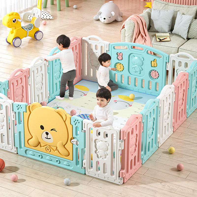 Folding Playpen Baby Protective Fence Children's Indoor Household Playpen