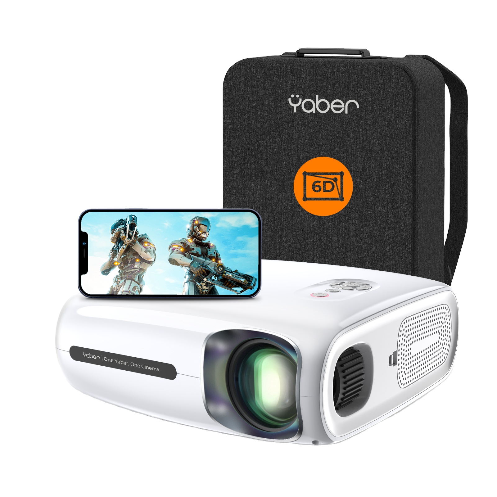 Yaber Pro V7 светодиодный проектор Родной 1920*1080P Поддержка 4K проекторов на базе Android, Wi-Fi, авто 6 размер коррекция трапецеидальных искажений проекторами HD
