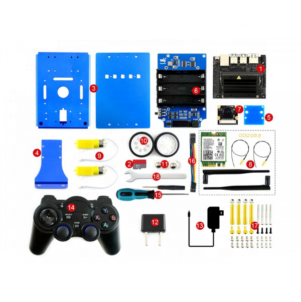 JetBot AI Kit, AI Robot на базе Jetson Nano