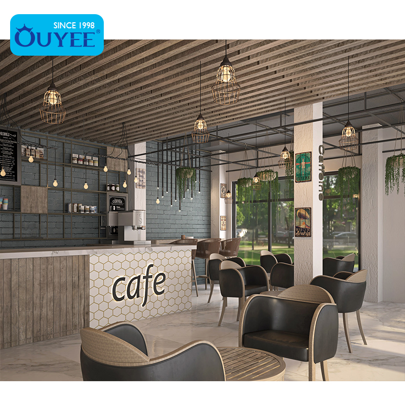Hot Sale Quick Assemble Milk Tea Bar Foldable Coffee Shop Table Design Coffee Shop Furniture