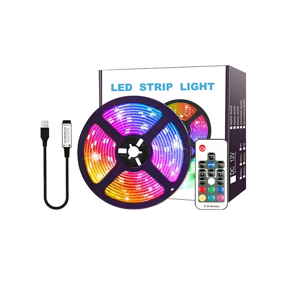 2021 в наличии RGB с регулируемой яркостью симфония USB RF светодиодные полосы света с пультом дистанционного управления для дома и наши украшения