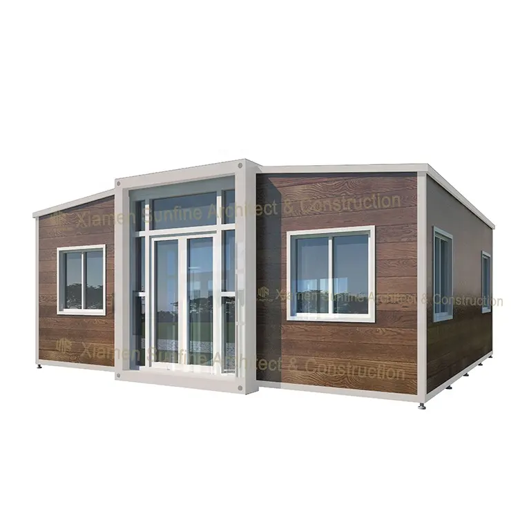 Shipping prefabricated furnished outdoor movable luxury living container house modular portable shop homes