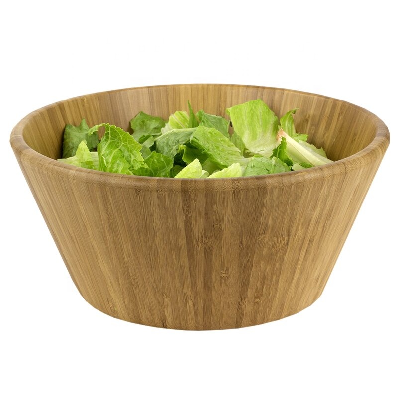 Eco Friendly Large Bamboo Serving Bowl Premium Handcrafted Made From Bamboo
