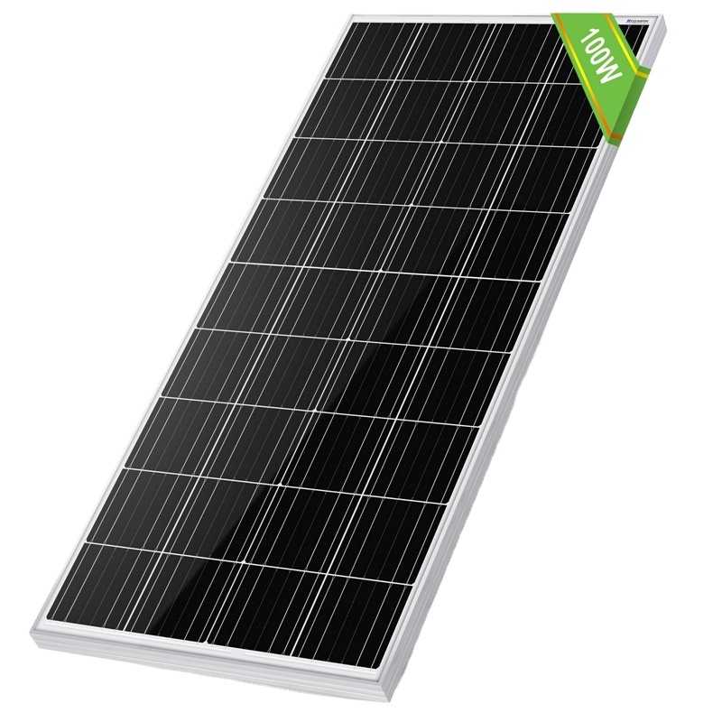 Eco Worthy 12V 100W battery for solar power system Monocrystalline RV solar power panels solar plate panel