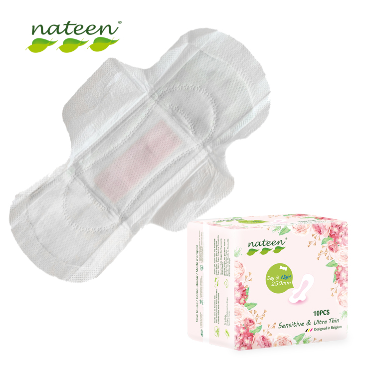 OEM Customized Regular Size 250mm Day Use Sanitary Napkins Ultra Thin Skin-friendly Women's Hygiene product All Sizes Available