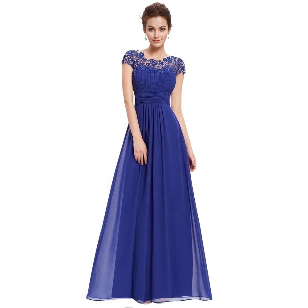 Women's Elegant Floral Long Lace Evening Party Maxi Dress Formal Prom Wedding Bridesmaid