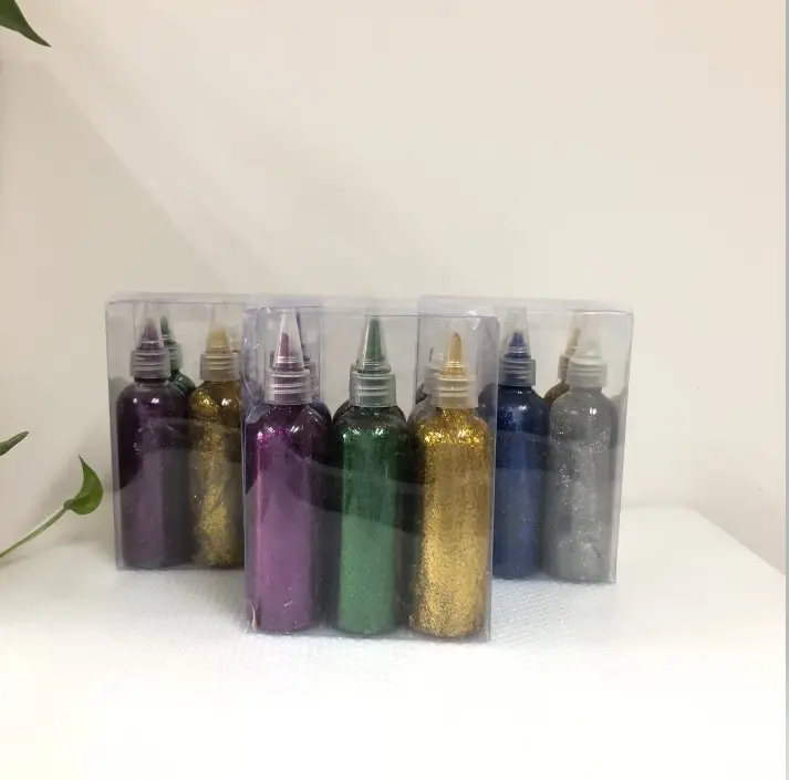 2022 popular hot sale Free sample in stock hot sale 10ml glitter glue fast for handcraft use