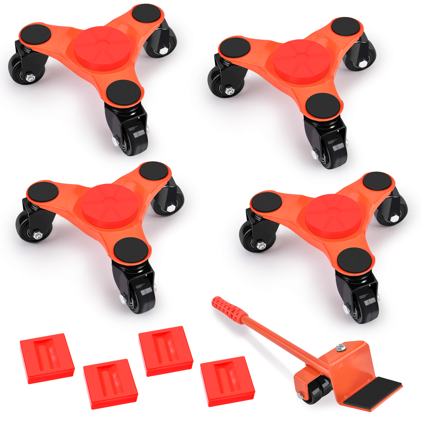 5 pcs furniture moving transport roller set furniture remova heavy duty bearing wheels