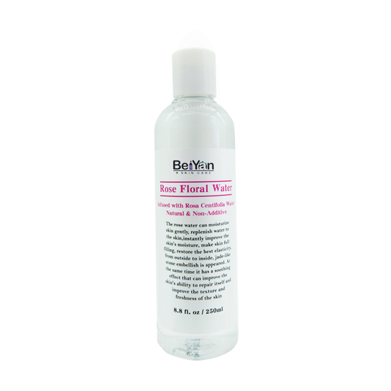 Natural Fragrant Rose Floral Water 250ml for Smoothing sensitive skin and Hydrating recovering skin Rose Toner with Rose Extract