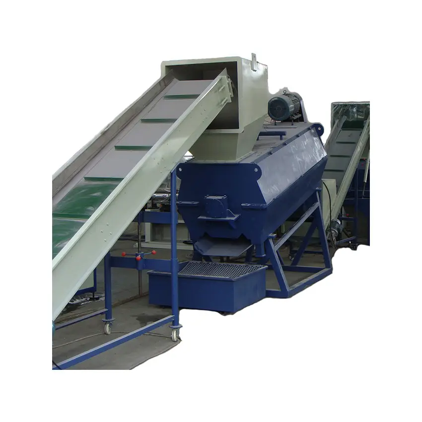 300-2000kg/h output PET bottle flakes recycling reprocessing washing cleaning line waste plastic recycling machine