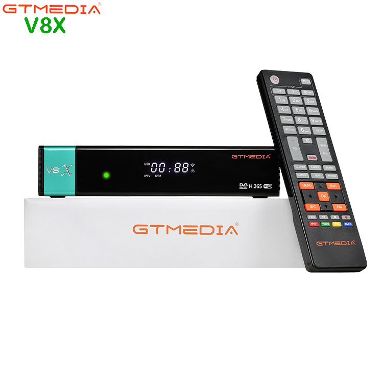 Спутниковый приемник 2020, Новое поступление GTmedia V8X, встроенный 2,4G WIFI, поддержка DVB-S S2 S2X BISS auto roll PowerVu Youtube Youporn