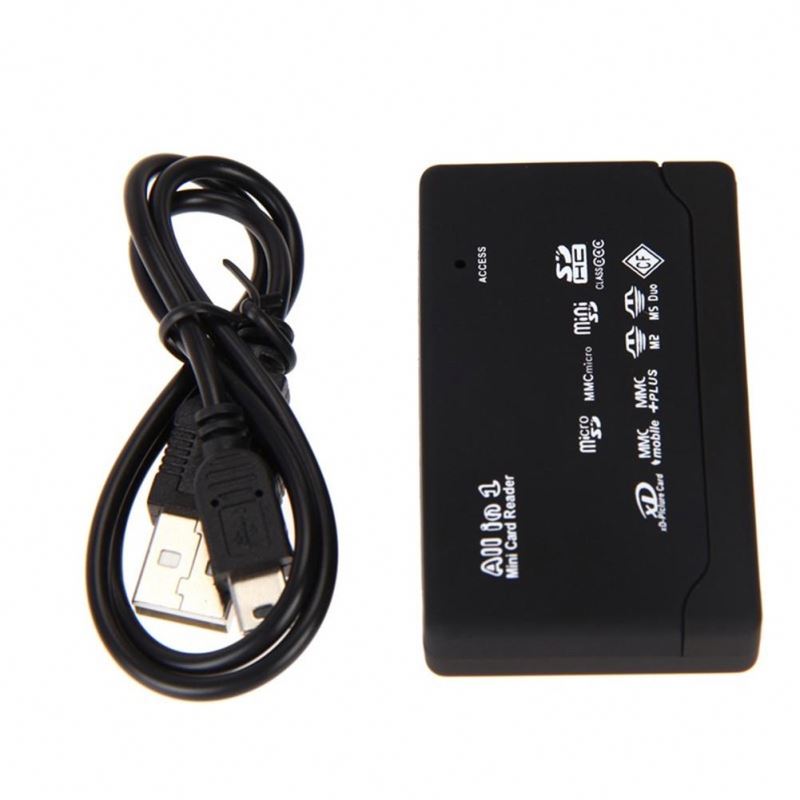 Hot-Sale Card Reader All In One TF MS M2 XD CF SD Carder Reader USB Card Reader Mini Memory Cardreader With Date For PC Notebook