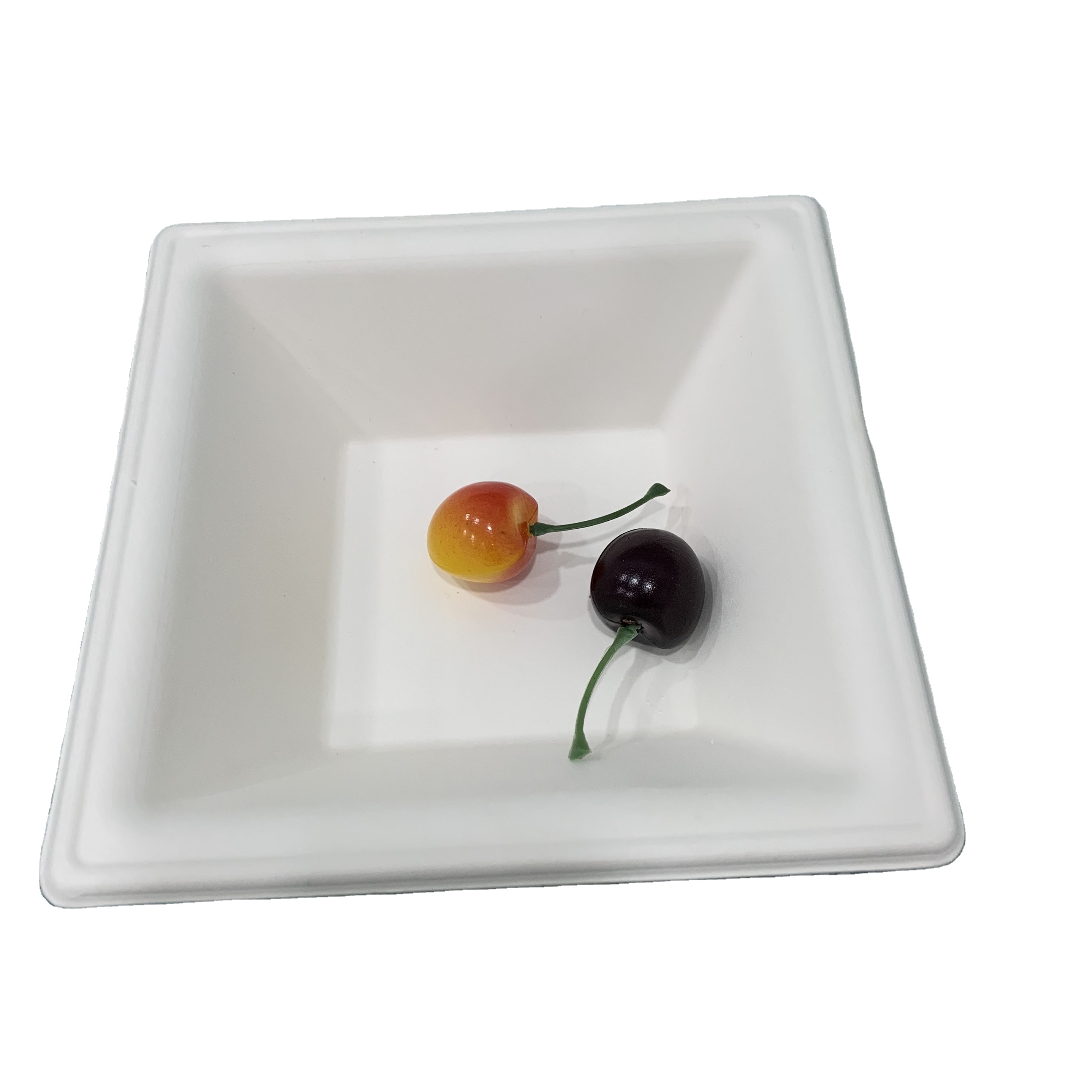 Biodegradable Sugarcane Bagasse Dinnerware Sets Square Bowl