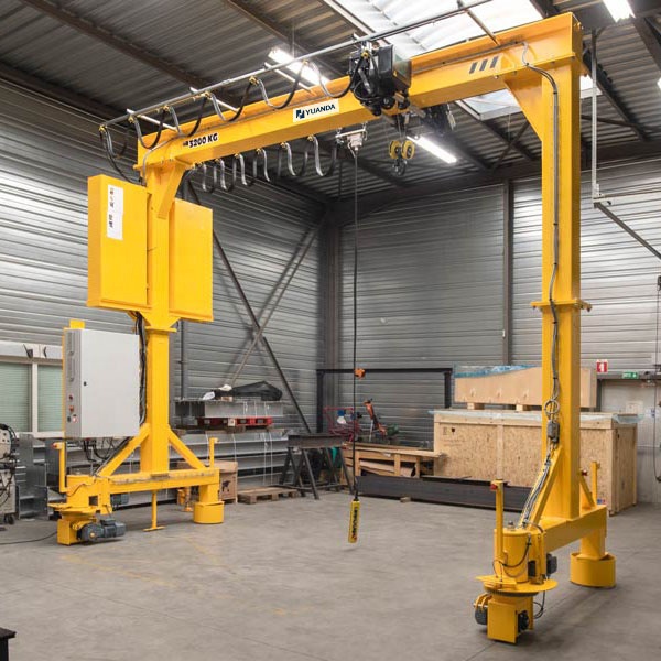 Warehouse electric 1t 2t 3t mini portable 5t gantry lift adjustable mobile gantry crane 1 ton mini gantry lift 4t