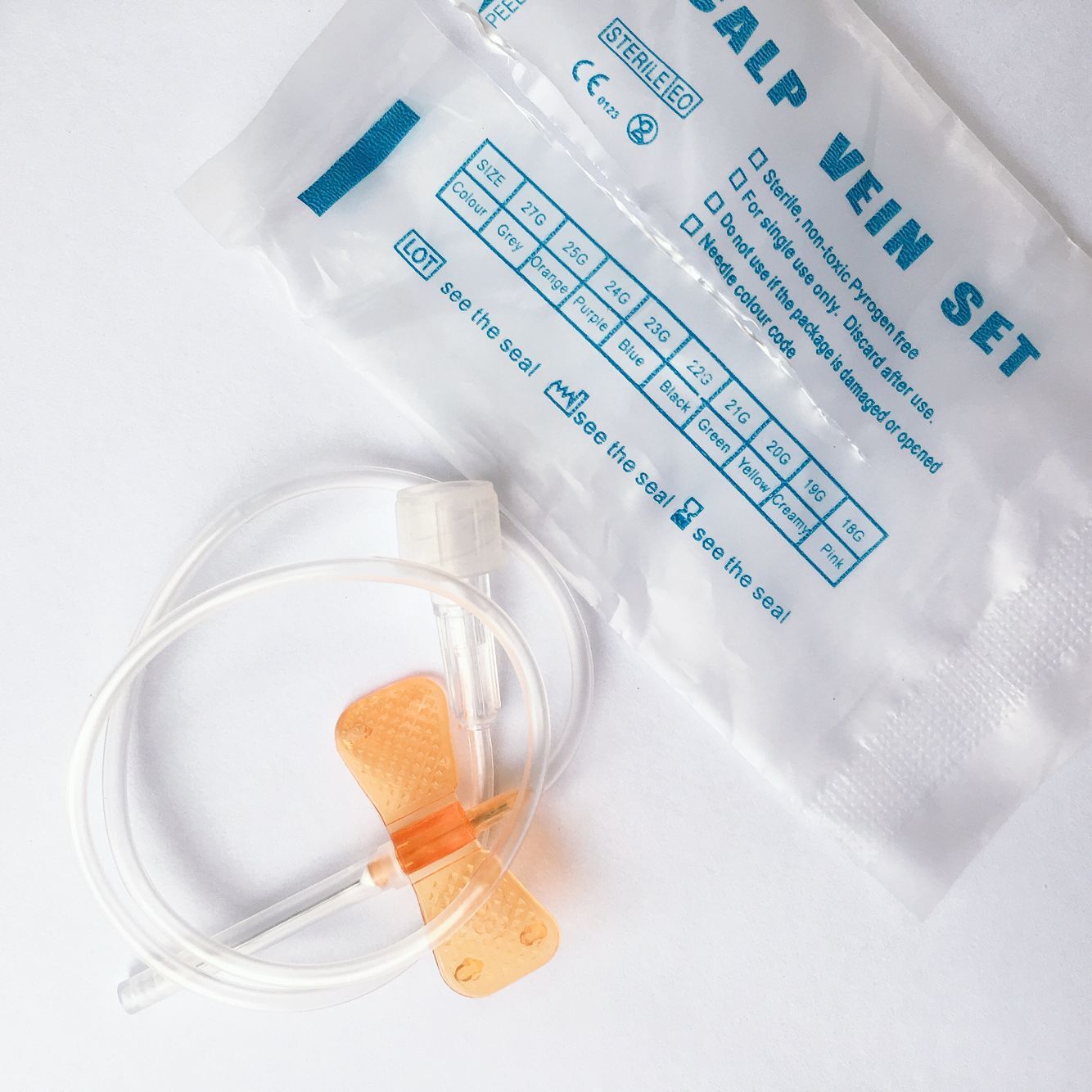 Medical Supplier Cheaper price different size made in china Scalp vein set use together with infusion set