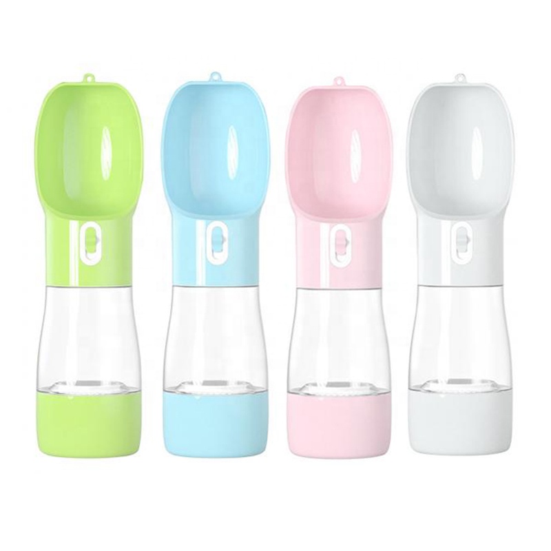 Amazon Portable Pet Dog Water Food Bottle Travel Puppy Dog Drinking Bowl Outdoor Pet Water Dispenser Feeder For Small Large Dog