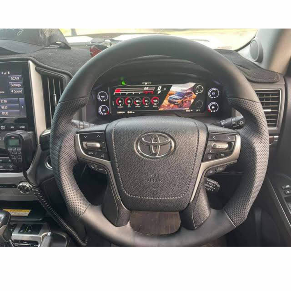 Автомобильное кожаное рулевое колесо на заказ для 2011 года LC 200 серии Toyota Control Coupe версия подходит для SP