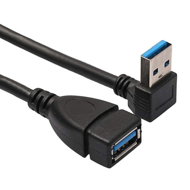 15 см USB 3,0 вниз угол 90 градусов колено A штекер-гнездо адаптер Шнур