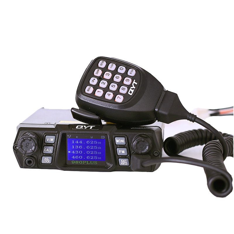 QYT KT-980plus VHF UHF 75 Вт автомобильный мобильный двухсторонний радио базовый радиоприемник автомобильный интерфон