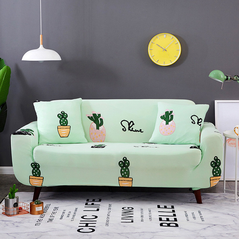 Loveseat Printed Sofa Cover Living Room, Modular Sofa Cover Highly Elastic Couch Slipcover Sofa Cover/