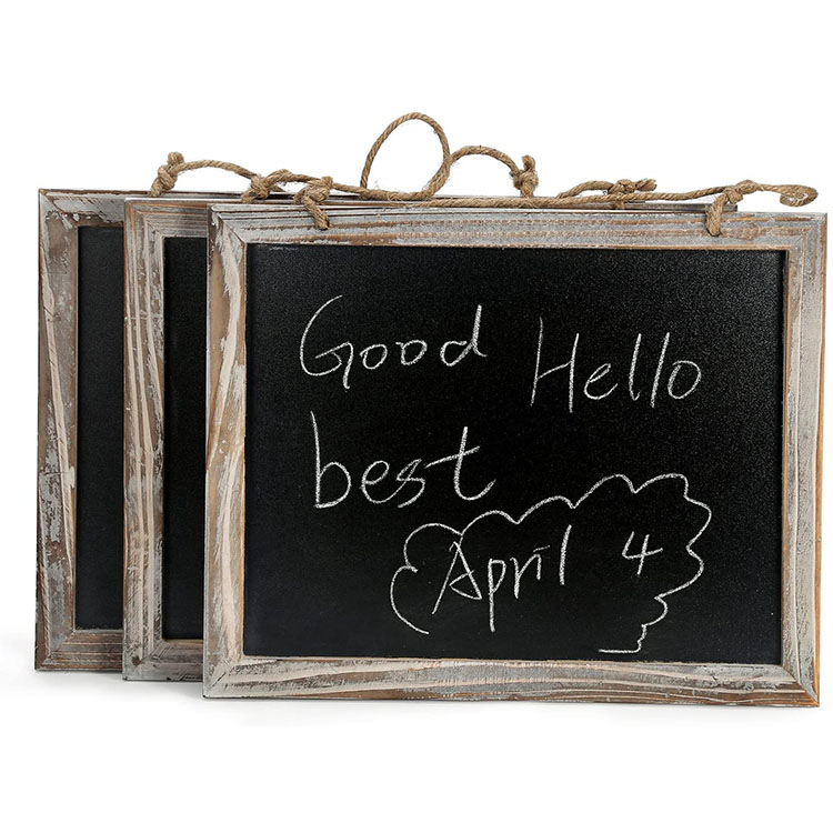 Retro frame kitchen blackboard Wall decoration wooden blackboard message board