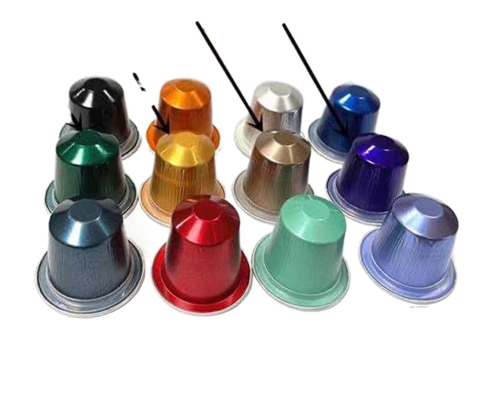Красочные капсулы Nespresso пустые и фольгированная крышка под заказ Nespresso