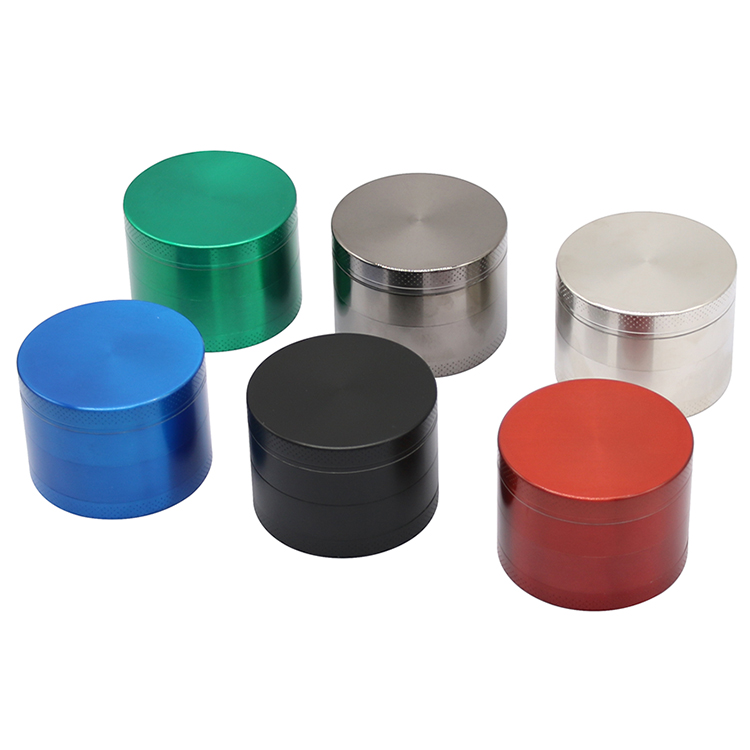 4 Parts Zinc Alloy 40MM 50MM 55MM 63MM Multi-Color Classic Design Tobacco Smoking Custom Logo Dry Herb Grinder Wholesale