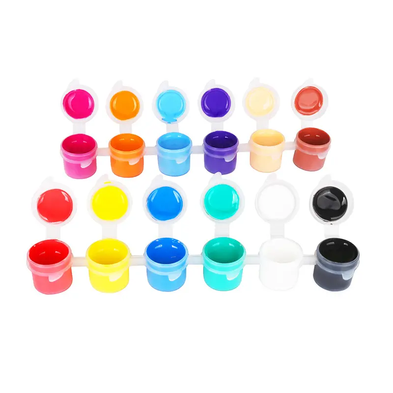 Manufacturer Supply 5ml 6colors Mini Paint Pot Strips for Children