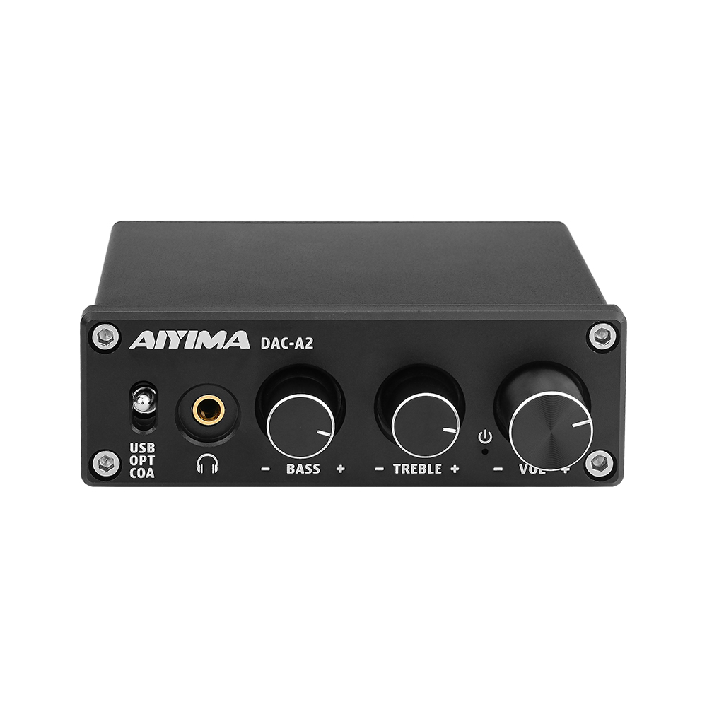 AIYIMA DAC-A2 2.0CH USB DAC аудио декодер, звуковой усилитель, цифро-аналоговый аудио преобразователь MINI HiF USB/коаксиальный/оптический
