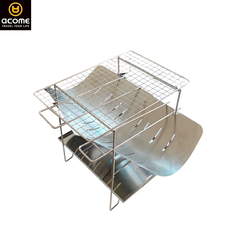 ACOME hot sale bbq grills smoker portable stainless steel camping travel picnic tools