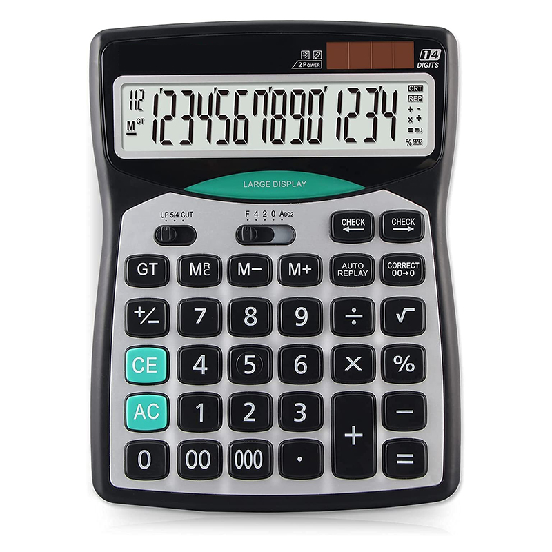 professional function desktop calculator with big buttom sand big diaplay