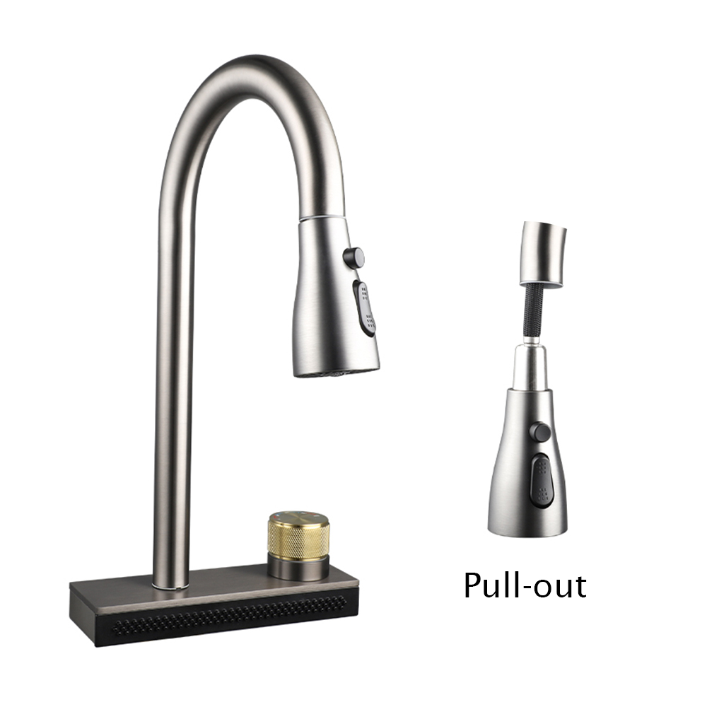 TIEMA 304 stainless steel flexible sink tap pull out down kitchen faucets mixers taps
