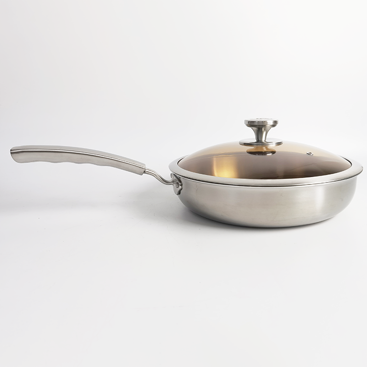 Hot sale high quality fry pan cooking pot titanium alloy non stick round frying pan