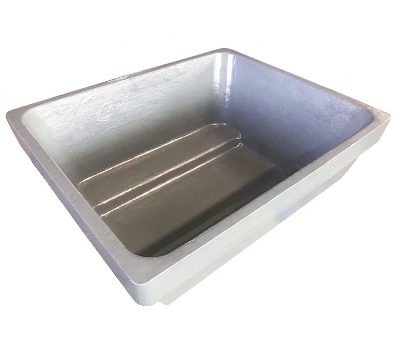 Proprietary Material Cast Alloy Steel Aluminum Ingot Sow Mold Dross Pan Graphite Iron Ingot Aluminum Mold