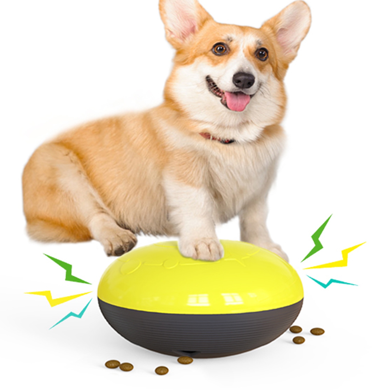 Indoor Sliding Toy For Pets Squeak Dog Leaking Food Teeth Multifunctional And Interesting Round Dog Sliding Toy
