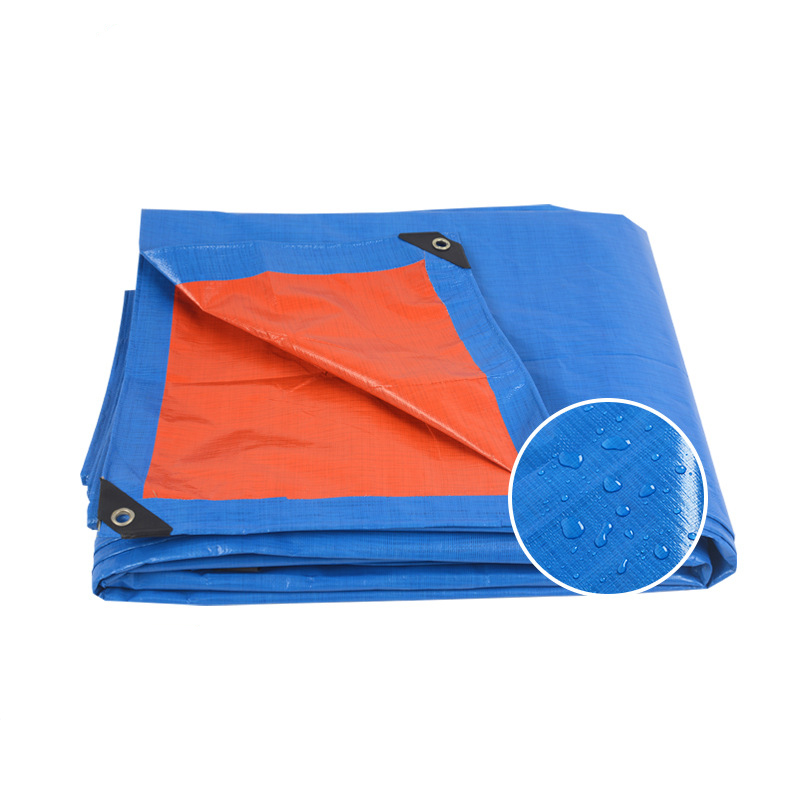 Customized 180g Blue Orange Waterproof Truck Cover Used PE Tarpaulin For Outdoor Use