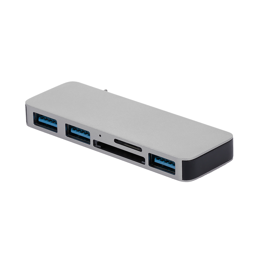 SD TF кардридер Plug & Play 5в1 многопортовый USB-C концентратор к USB 3,0 Type-C конвертер адаптер