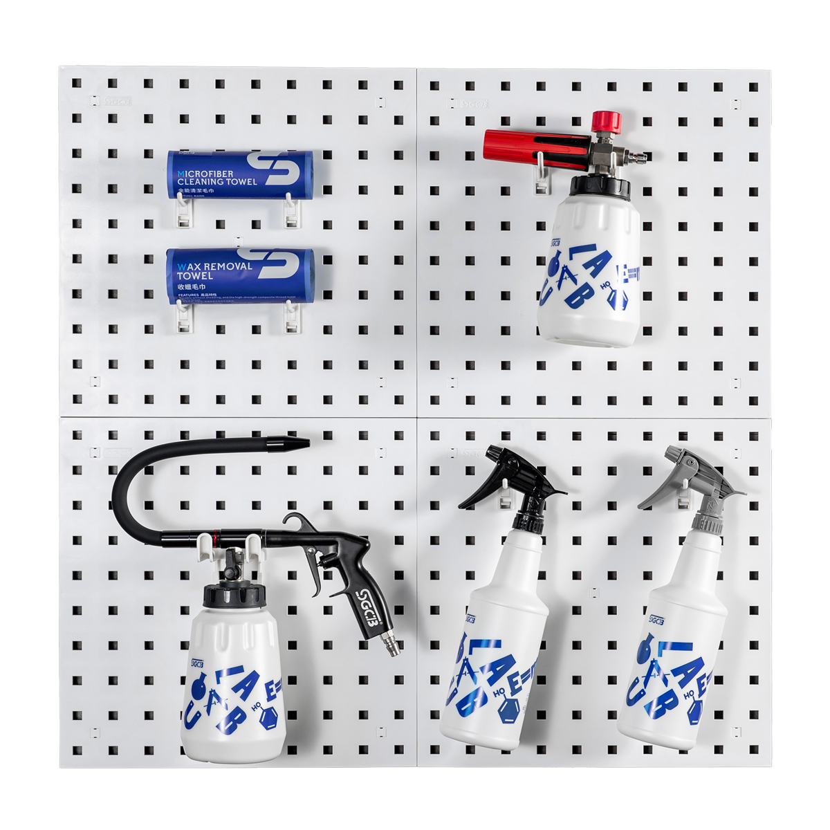 Sgcb 4 шт. Pegboard Органайзер мастерская гараж для хранения Pro ABS 15x15 дюймов панели Pegboard автодетали инструмент Органайзер системы Декодер каналов кабельного телевидения