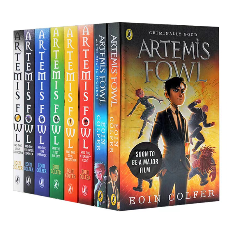 Лидер продаж, 8 книг/набор, книга для чтения английских рассказов Artemis Fowl, детские подарки