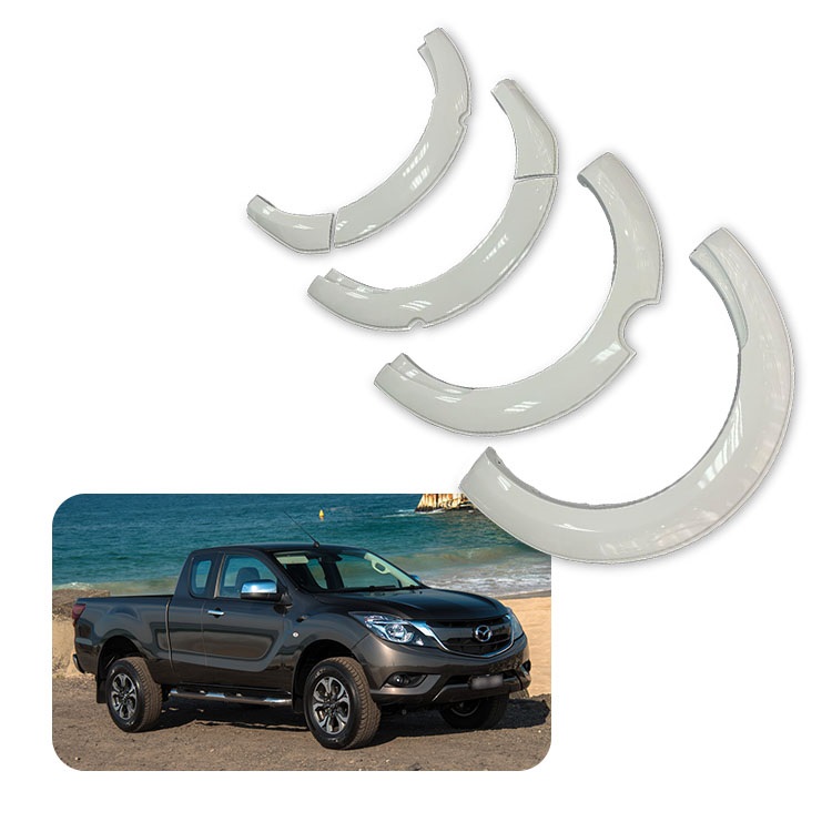 FFD57 широкое колесо крыло вспышки матовый черный для MAZDA BT-50 2012-2018