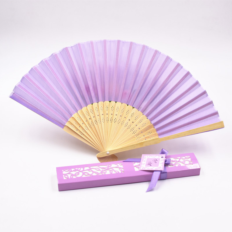 Customized European and American Wedding Folding Fan Silk cloth fan