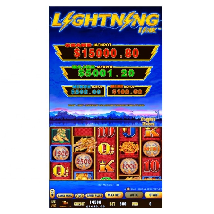 Lightninglink / lightening link dragon's riches game for casino slot game for vertical monitor casino machine