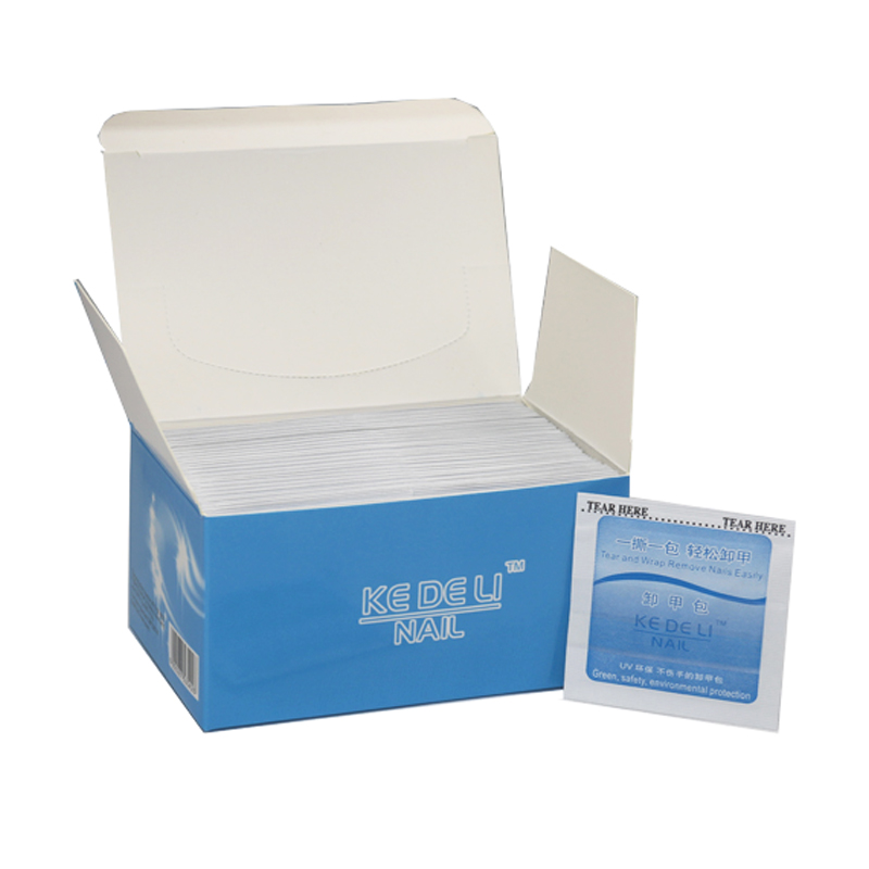 Factory Welcome Portable Disposable Nail Gel Polish Remover Pads for UV Gel