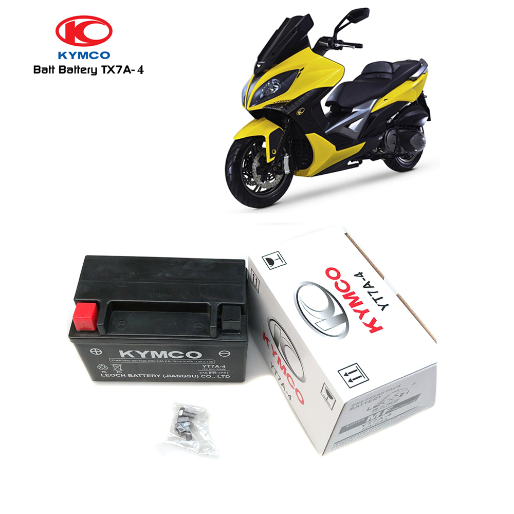 Аккумулятор для мотоцикла KYMCO, оригинальная Заводская батарея GP110 VP110 G125, CK125-T батарея без воды, TX7A-BS YT7A-4 батарея для хранения