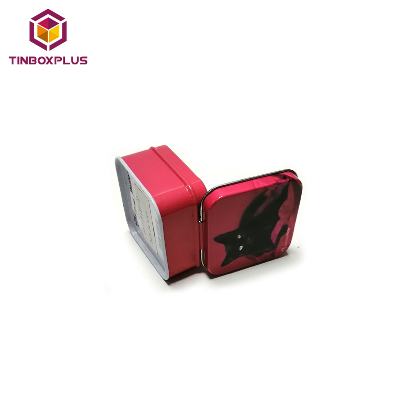 Custom Printing Superior Quality Small Square Condom metal Box Tin Condom Storage Box