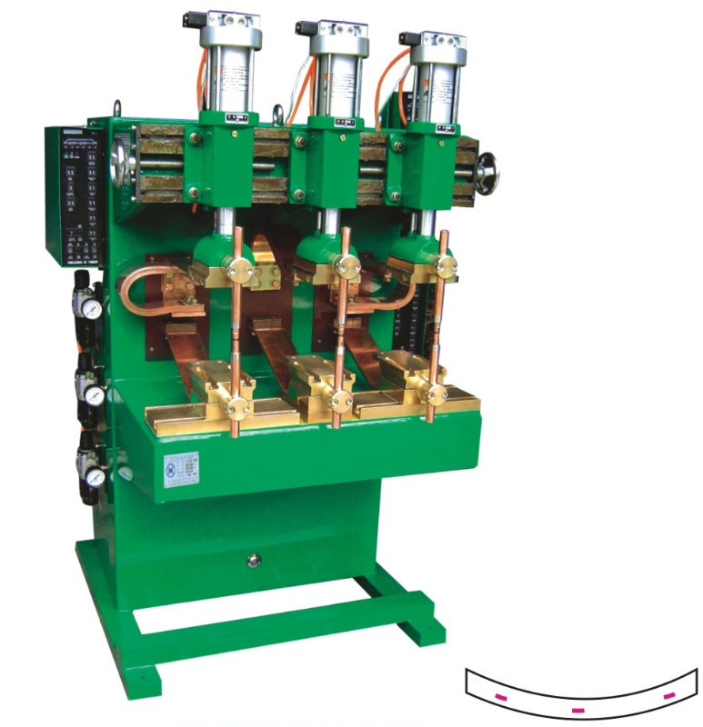 Cable Guide Triple head Spot Welding Machine (25kw*3)