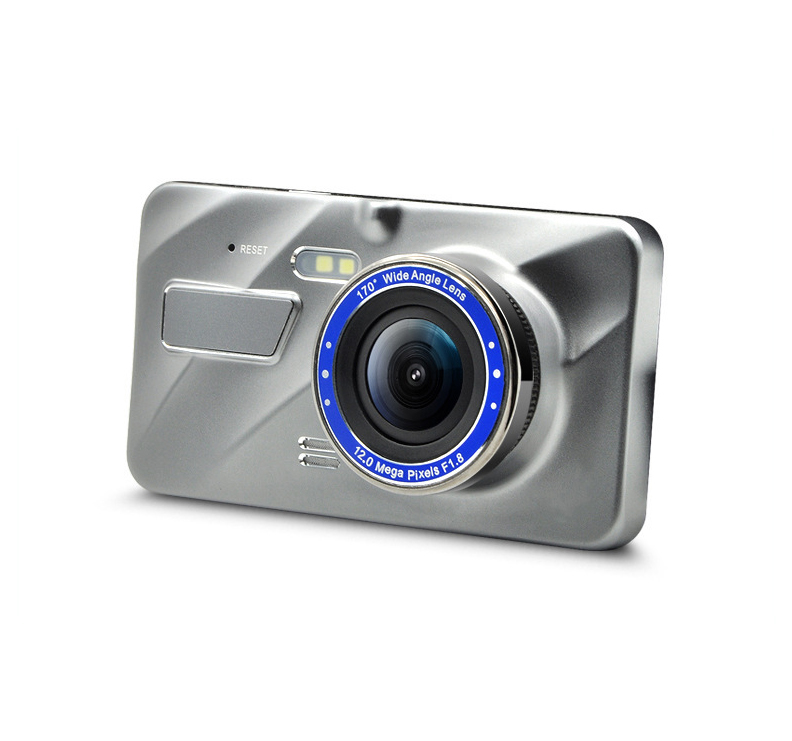 2.5D HD real 1080p reversing image IPS screen 4-inch V2 dual-lens driving recorder