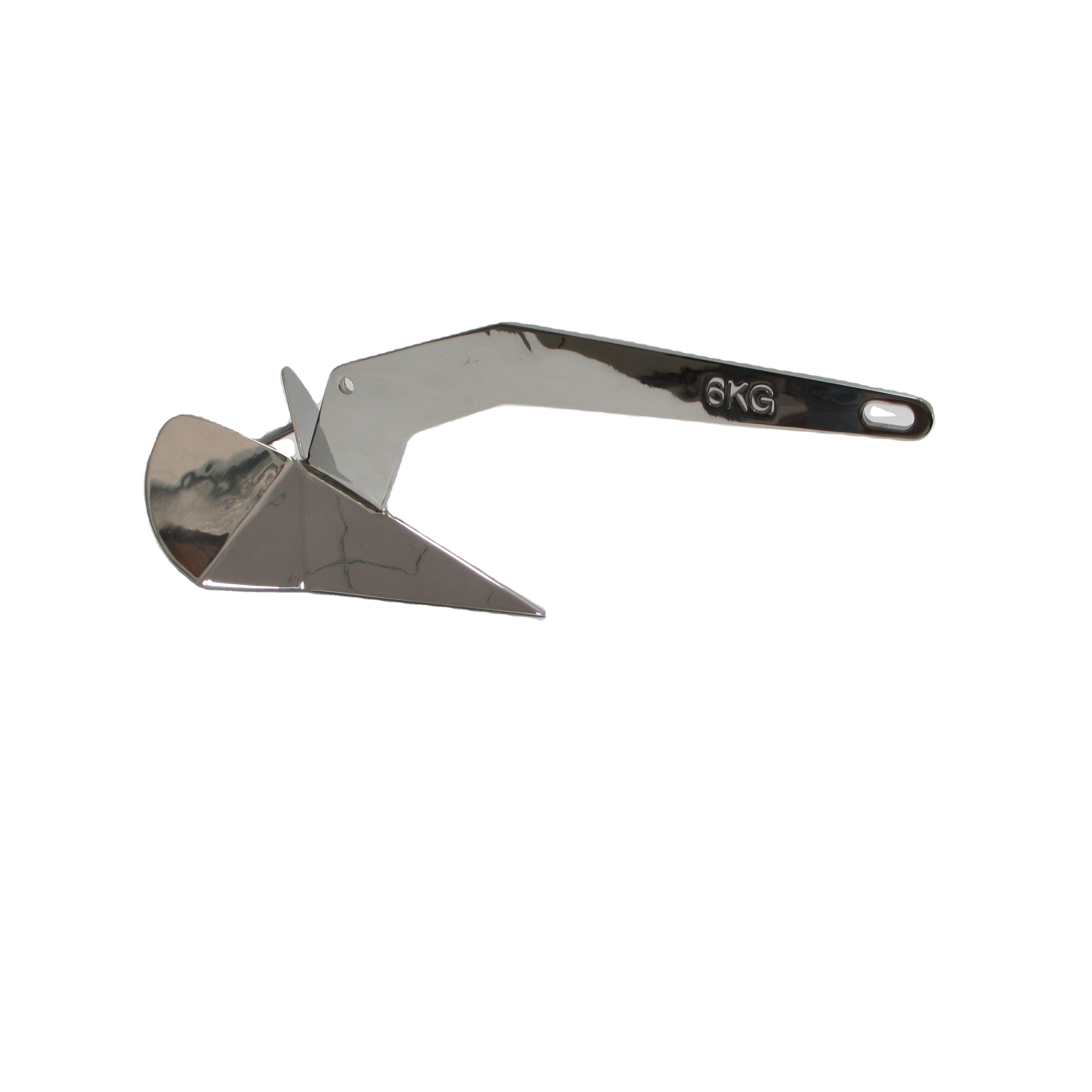 Small Delta Anchor for Boats 316 Stainless Steel 6Kg Mirror Polish Surface Yacht Design Weight Origin Marine Shandong