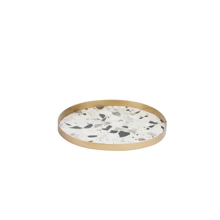 K&B hot new wholesale design high quality cheap tea serving decal metal tray